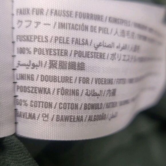 Abercrombie & Fitch Size Small Pullover Sherpa Hoodie Green Spellout, casual - Picture 8 of 9